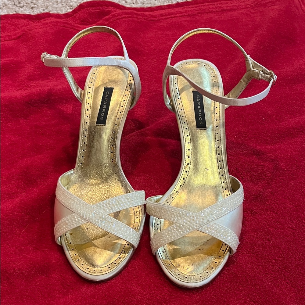 Caparros ivory Strappy Heels